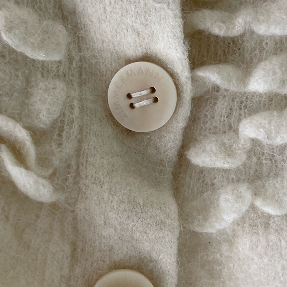 Zimmermann Scalloped Alpaca Blend Cardigan - Picture 4 of 12